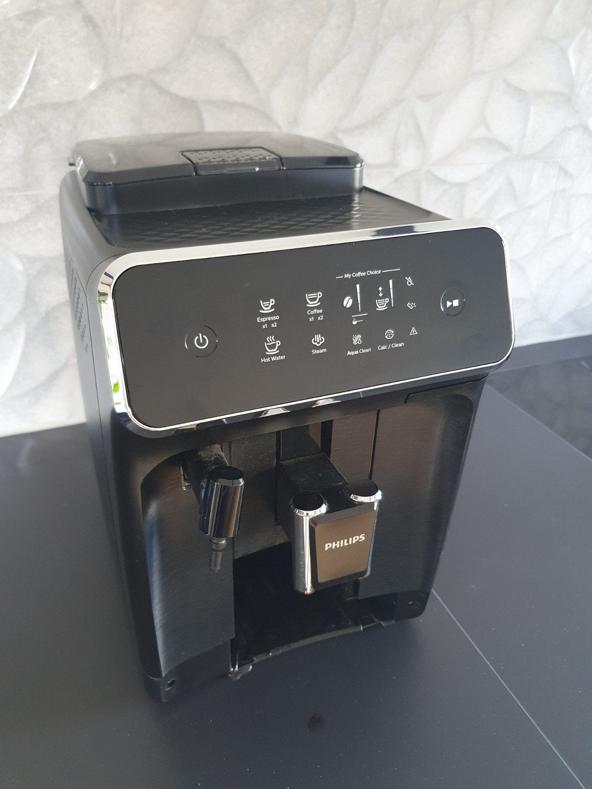 Philips 2200 Koffiemachine werkend maar zonder lekbak, Witgoed en Apparatuur, Ophalen of Verzenden, Gebruikt, Koffiemachine, Koffiebonen