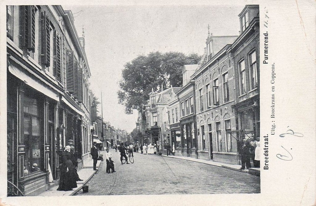 702-117-007 Breedstraat Purmerend, Verzenden, Voor 1920, Noord-Holland
