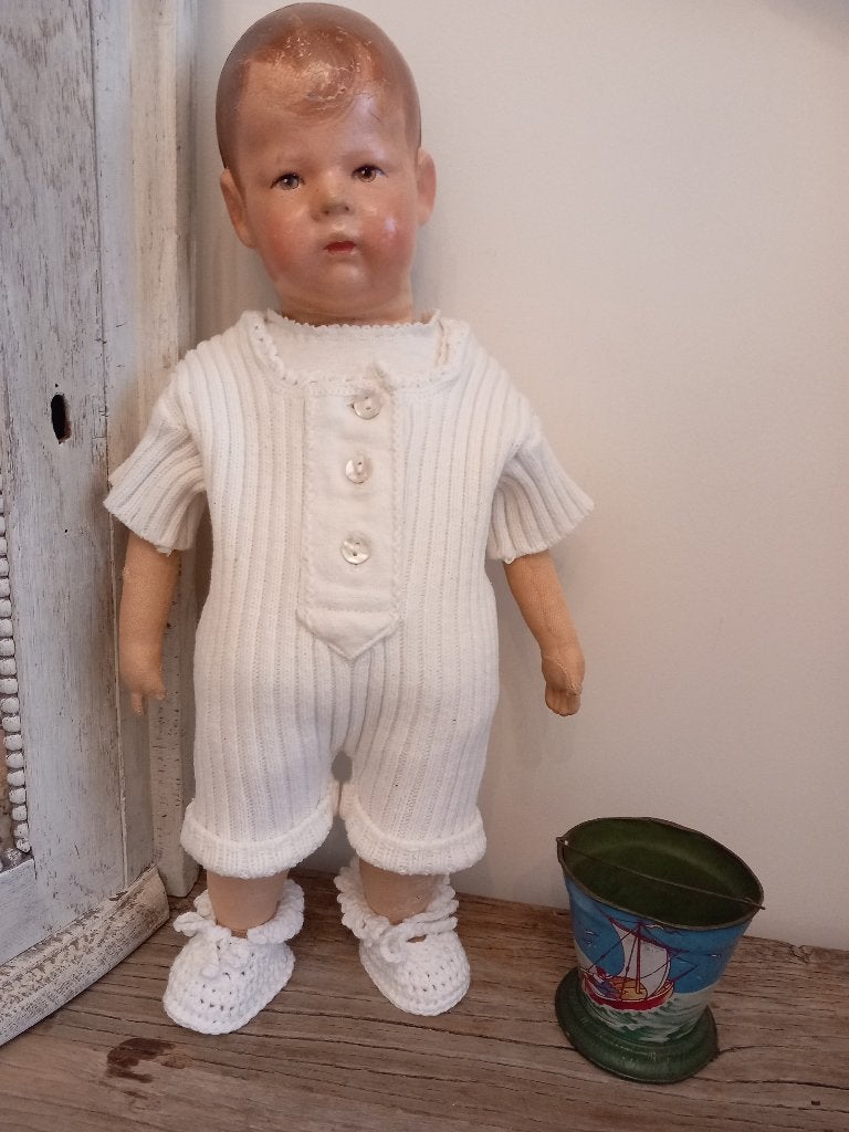 Vintage poppen pakje met schoentjes. jaren 50., Ophalen of Verzenden, Zo goed als nieuw, Kleertjes