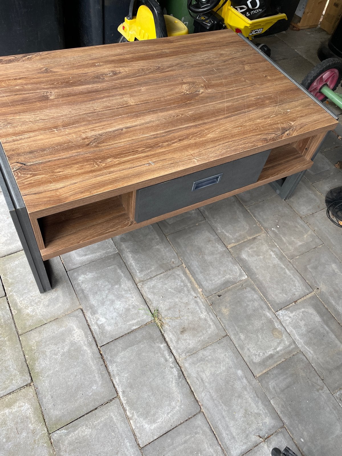 Salontafel met 2 lades - 113x69x45 cm, Huis en Inrichting, Ophalen, Gebruikt, 100 tot 150 cm, 50 tot 100 cm