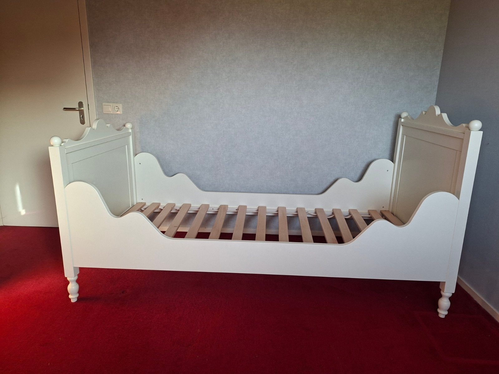 Meisjesbed Bopita, Huis en Inrichting, Slaapkamer | Bedden, Ophalen, Gebruikt, 90 cm, Eenpersoons