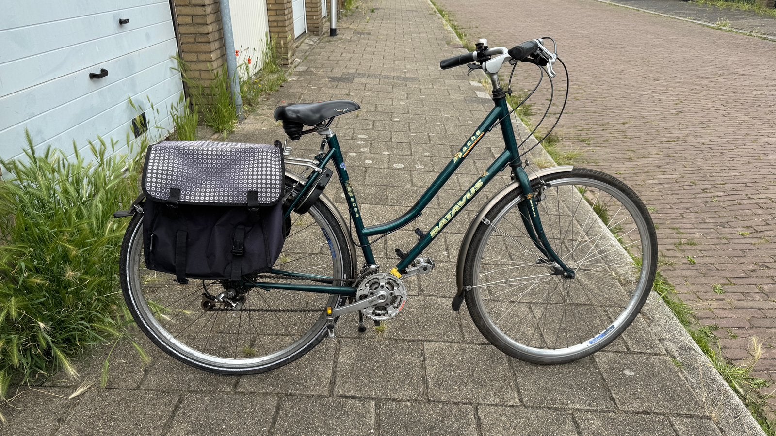 Batavus Racine – Shimano STX – 21 Versnellingen – Fietstas, Ophalen, Gebruikt, Velgrem, Versnellingen