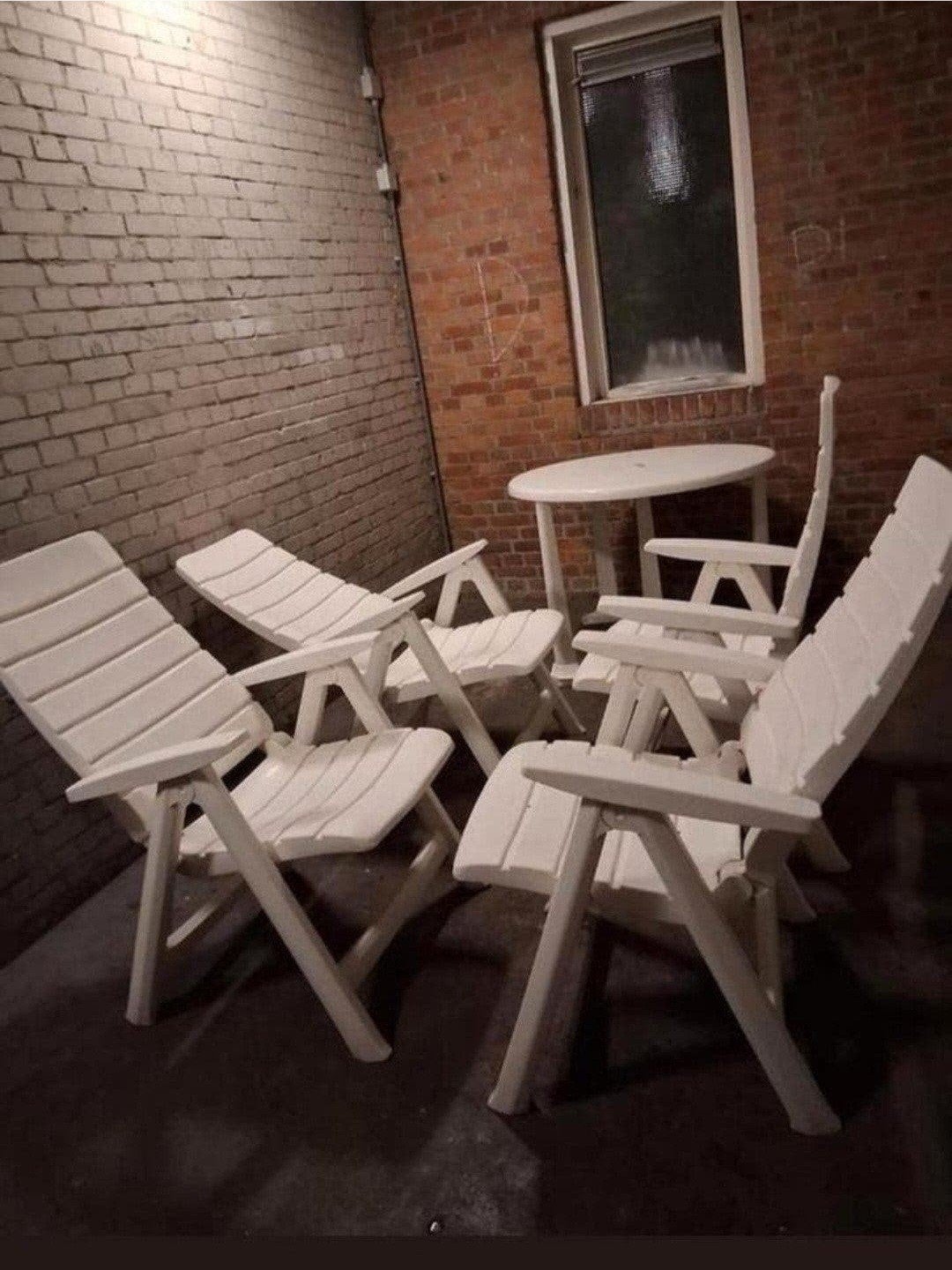 Te koop, 4hartman merk Tuinstoelen verstelbaar., Tuin en Terras, Ophalen, Kunststof, Verstelbaar