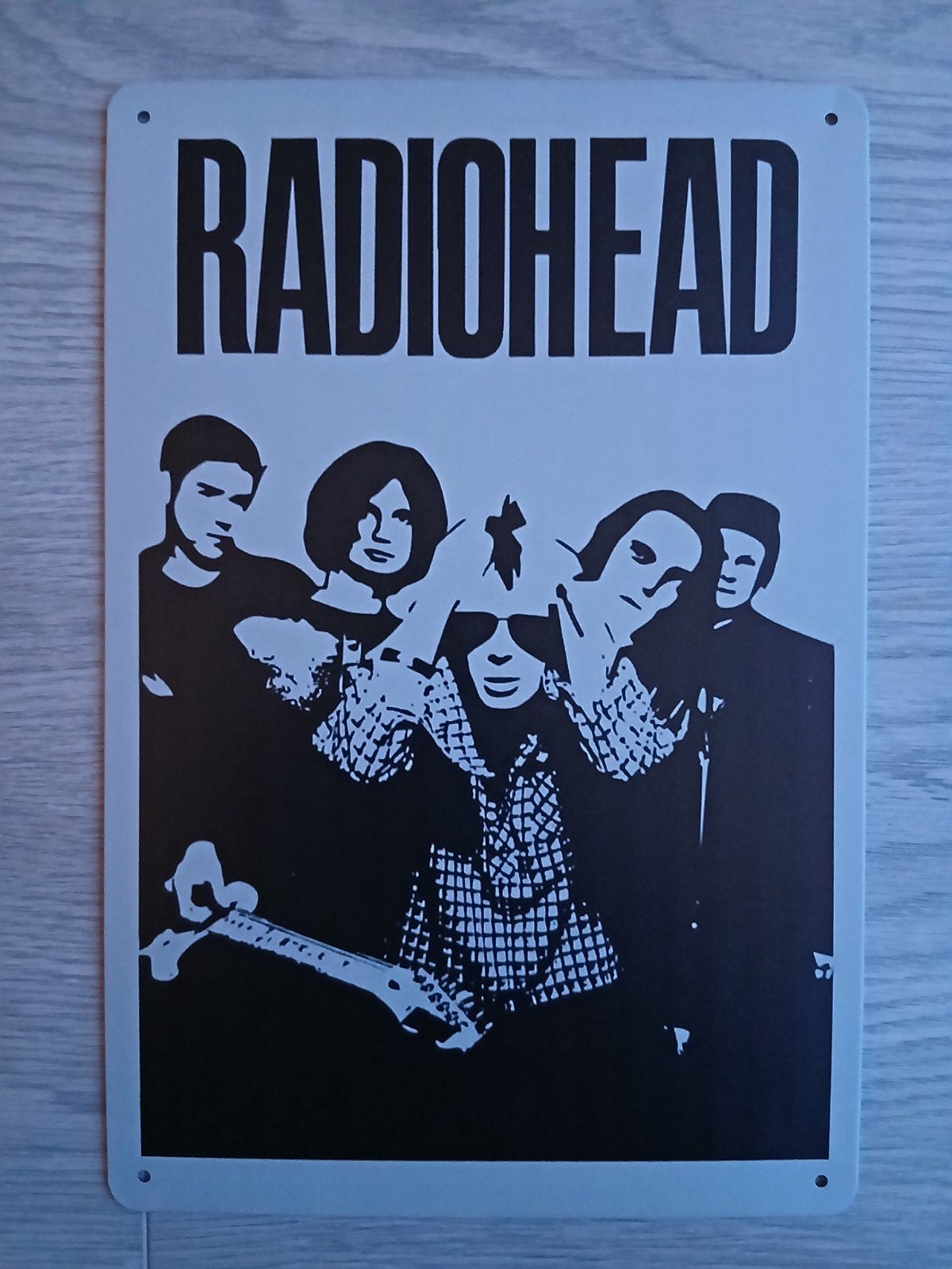 Radiohead 20x30 cm Metalen Reclamebord, Verzamelen, Verzenden, Nieuw, Poster, Artwork of Schilderij