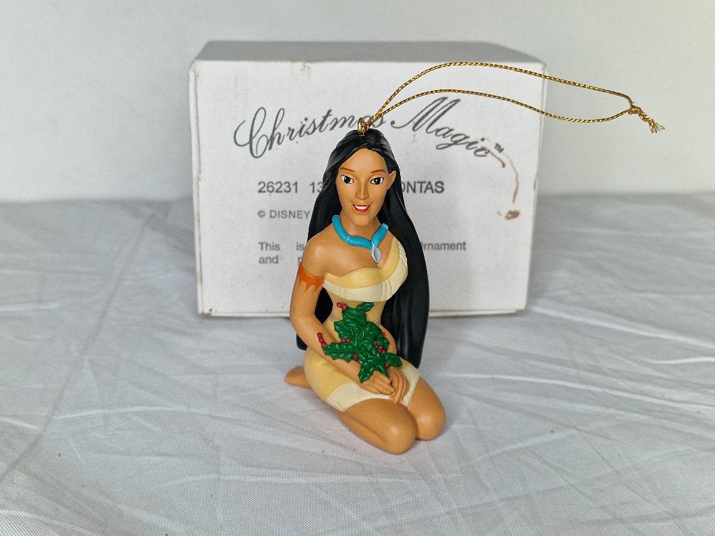 Pocahontas knielend Grolier ornament kerst Christmas, Verzamelen, Ophalen of Verzenden, Pocahontas of Kl. Zeemeermin, Zo goed als nieuw