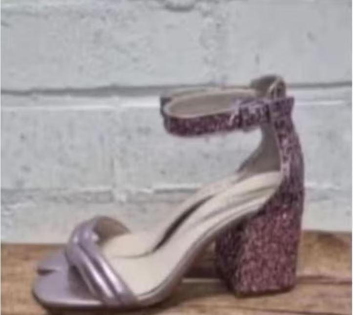 Kenneth Cole - Lila leren glitter heels maat 36 - Nieuw, Kleding | Dames, Schoenen, Overige kleuren, Kenneth Cole, Nieuw, X