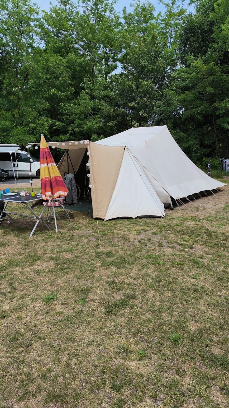 De Waard Vergrote zilvermeeuw - Ruime en stevige gezinstent, Caravans en Kamperen, Tenten, Ophalen, Gebruikt