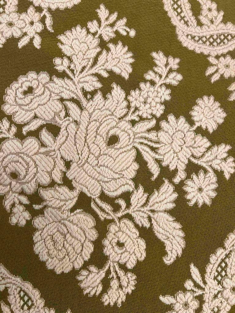 Grote vintage sprei groen wit 270/230 cm, Huis en Inrichting, Slaapkamer | Beddengoed, Gebruikt, Overige maten, Etten-Leur, Overige typen