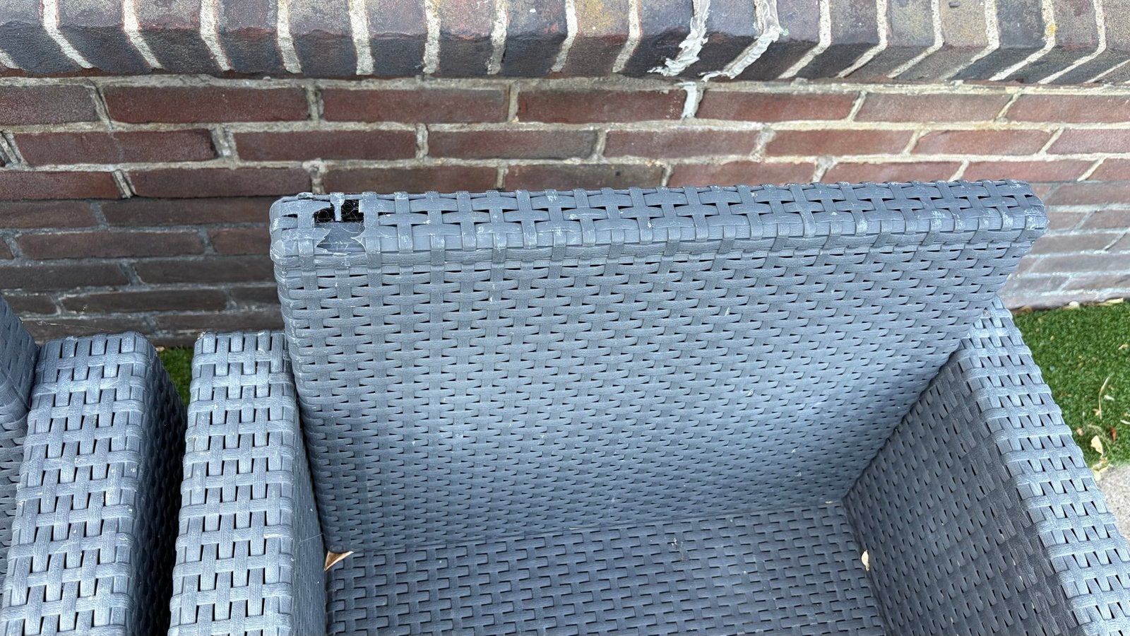 2 allibert tuinstoelen - Grijs - Gebruikt, Ophalen, Gebruikt, Kunststof