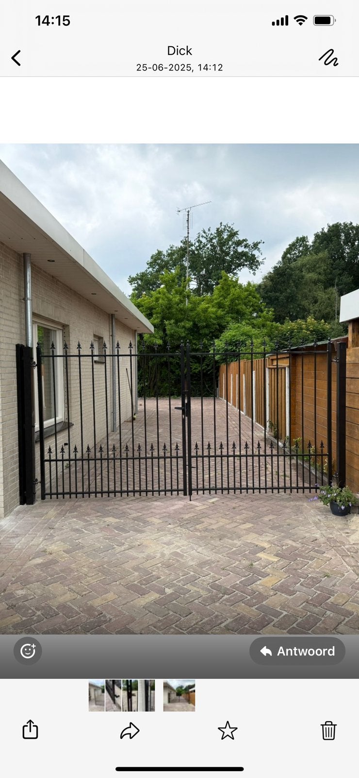Toegangspoorten 3 neter breed 1.80 hoog op maar, Tuin en Terras, Tuinpoorten, Nieuw, Ophalen of Verzenden, 150 tot 200 cm, IJzer