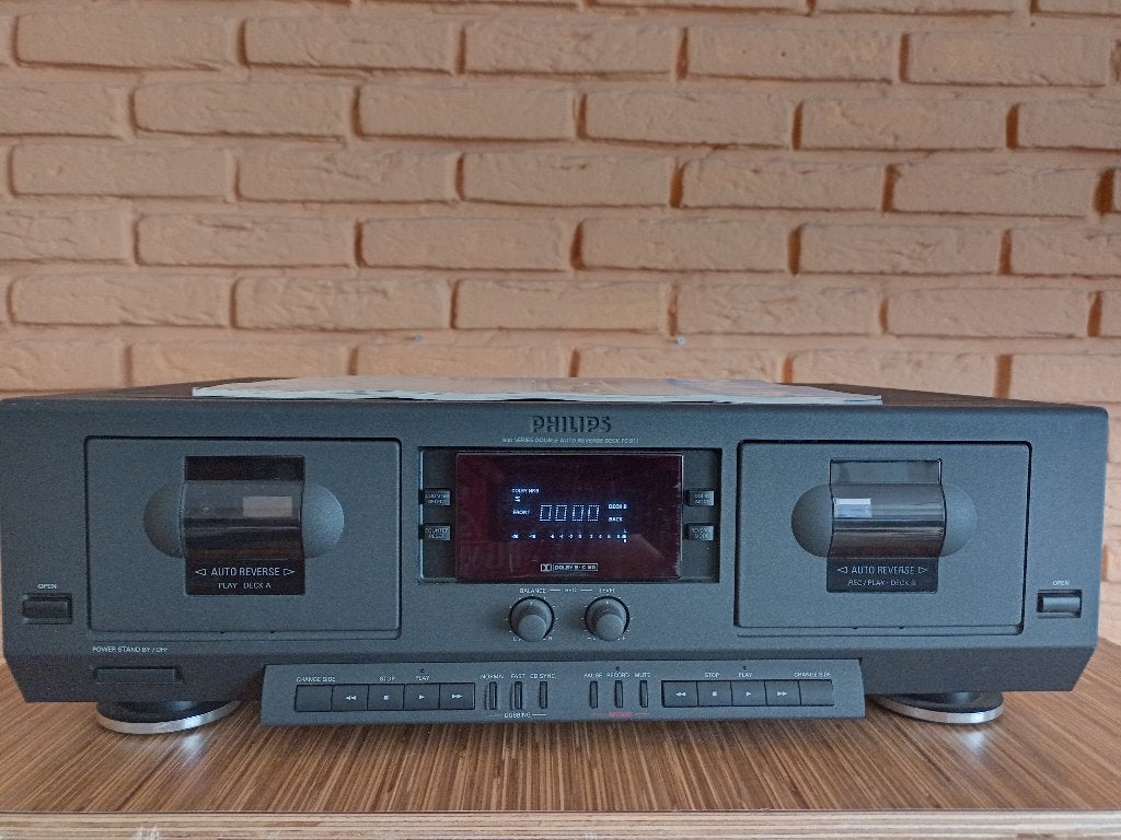 Cassettedeck Philips FC911, Philips, Ophalen of Verzenden, Auto-reverse, Nb