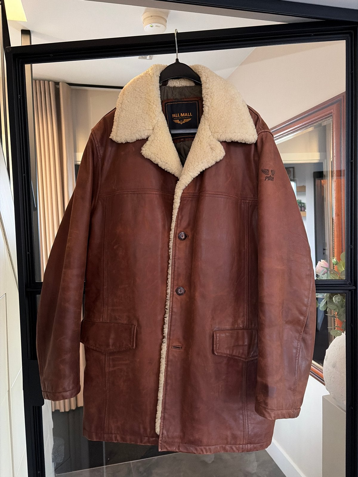Pall Mall American Classic Leren Jas XXL - Zo goed als nieuw, Ophalen of Verzenden, Zo goed als nieuw, Overige maten, Bruin