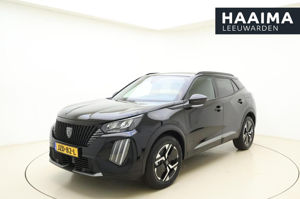 Peugeot 2008 1.2 Hybrid 145 Allure | Climate & Cruise Contro, Euro 6, 1199 cc, Leder en Stof, Zwart