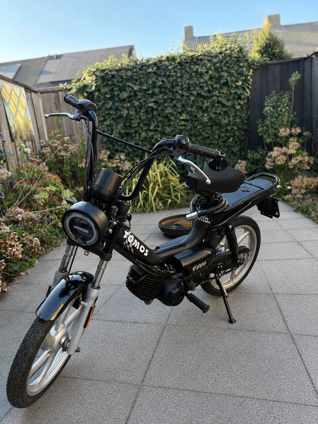 Tomos Flexer snorfiets - Zwart, Fietsen en Brommers, Brommers | Tomos, Zo goed als nieuw, Flexer, Maximaal 25 km/u, Ophalen