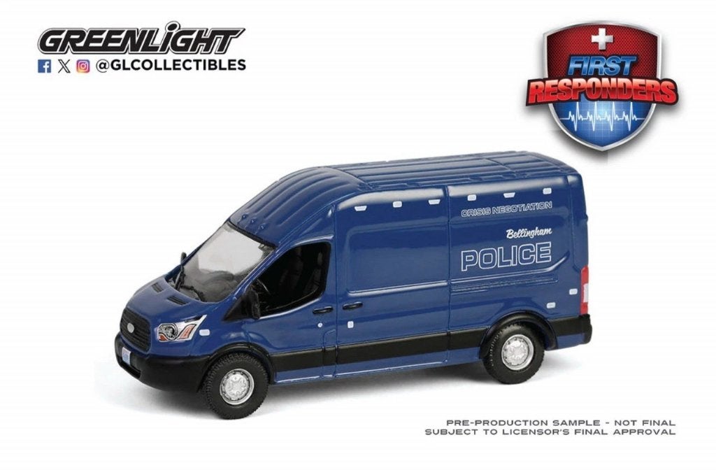 2020 Ford Transit LWB High Proof van Greenlight 1/64 Police, Ophalen of Verzenden, Nieuw, Auto