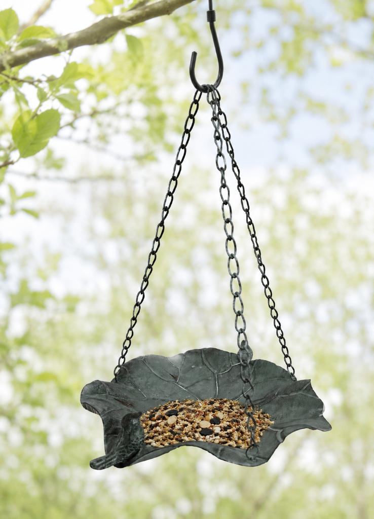 HANGER VOEDERSCHAAL / METAAL / groen, Huis en tuin decoratie Marie, Nieuw, Info@huisentuindecoratiemarie.nl, Peize