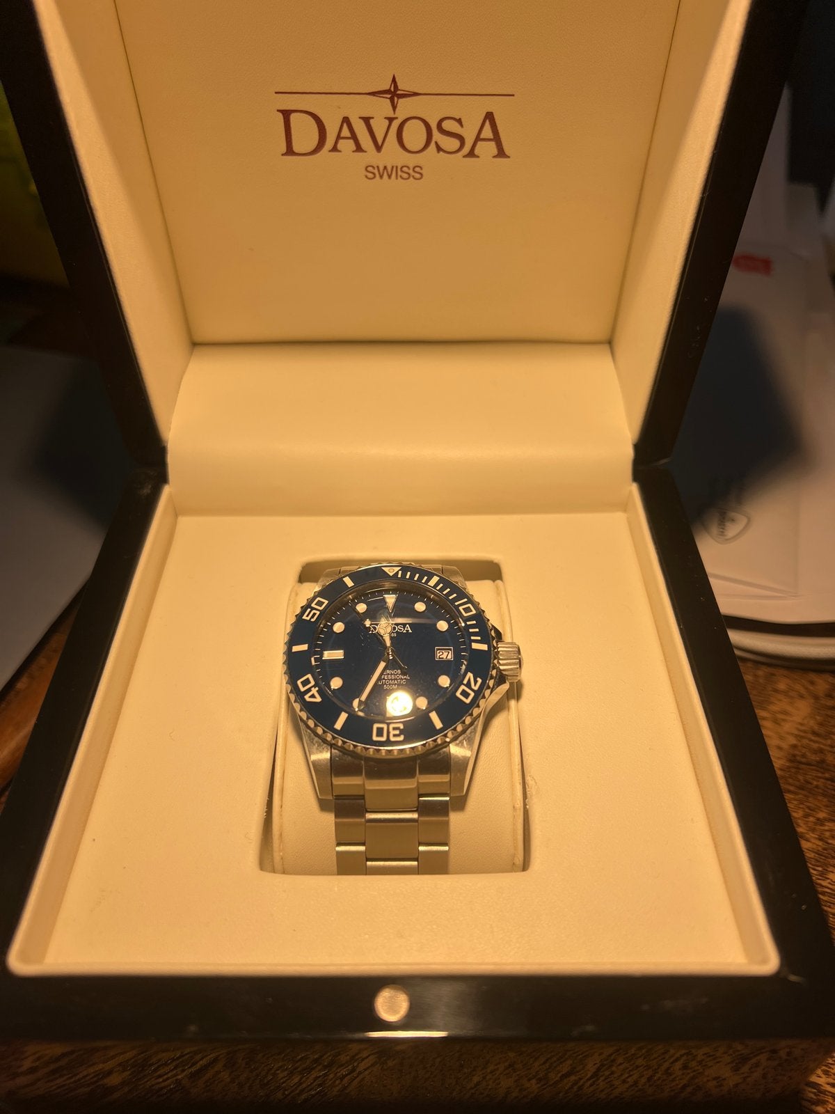 Davosa Ternos Professional Ceramic 500m - Zo goed als nieuw, Overige merken, Staal, Polshorloge, Ophalen of Verzenden