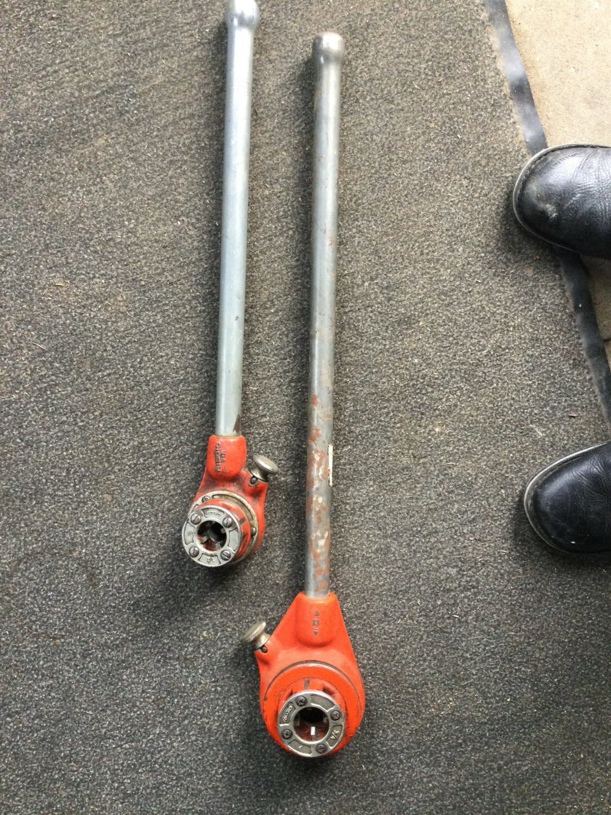 RIDGID pijpsnijderset 1/2" en 3/4", Ophalen, Gebruikt