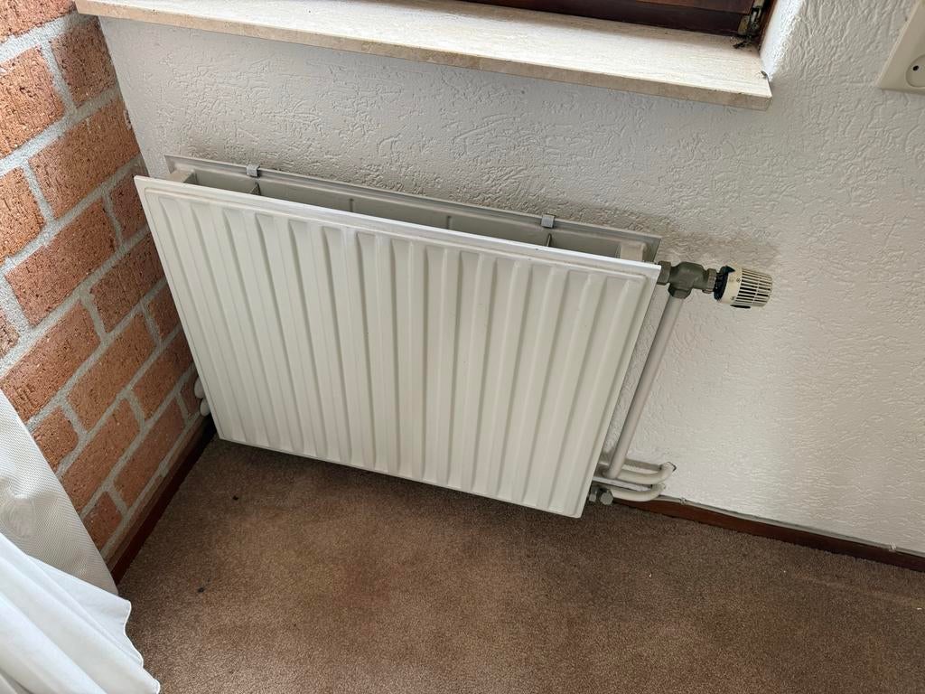 Witte radiatoren met thermostaatknop 9, Doe-het-zelf en Verbouw, Verwarming en Radiatoren, 30 tot 80 cm, Radiator, Ophalen of Verzenden