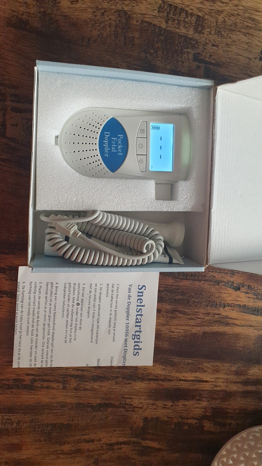 Doppler hartslag baby, Kinderen en Baby's, Overige Kinderen en Baby's, Ophalen, Zo goed als nieuw