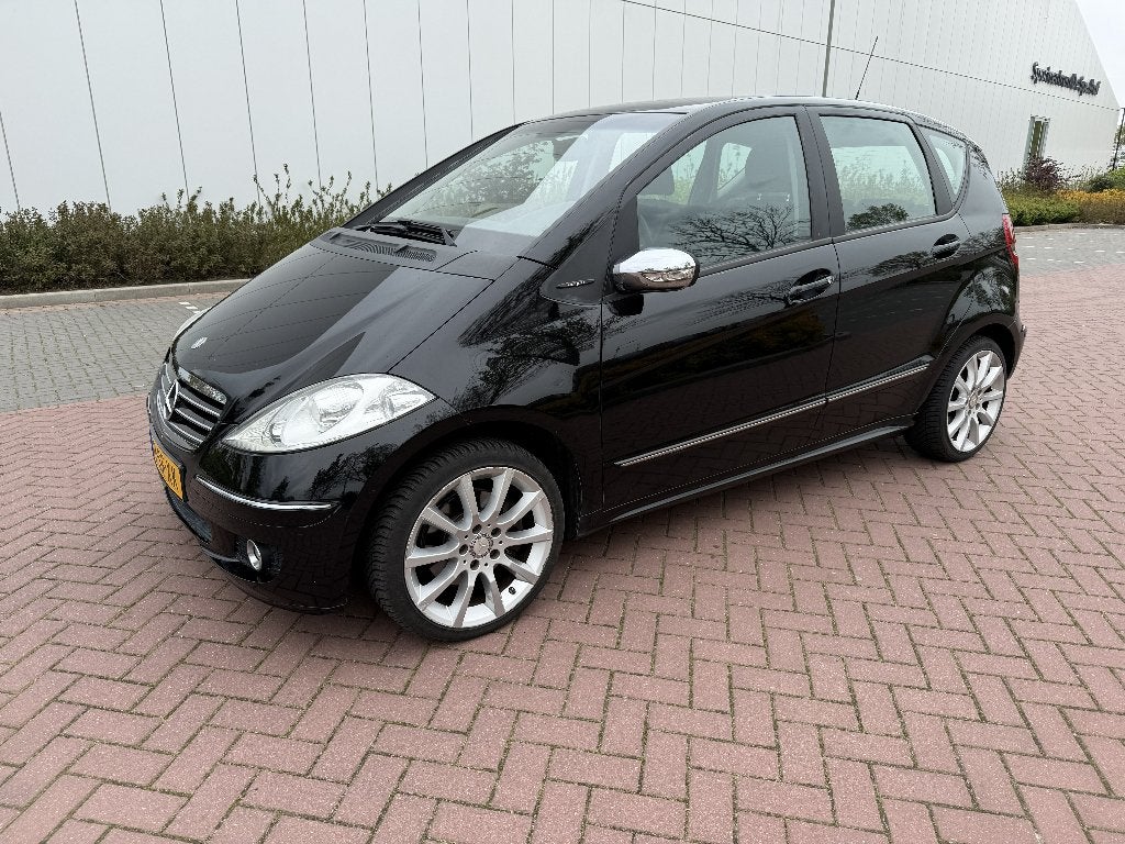 Mercedes-Benz A-Klasse  A200 Turbo 5DRS AUT 2006 Trekhaak, Zwart, 4 cilinders, 400 kg, Leder en Stof