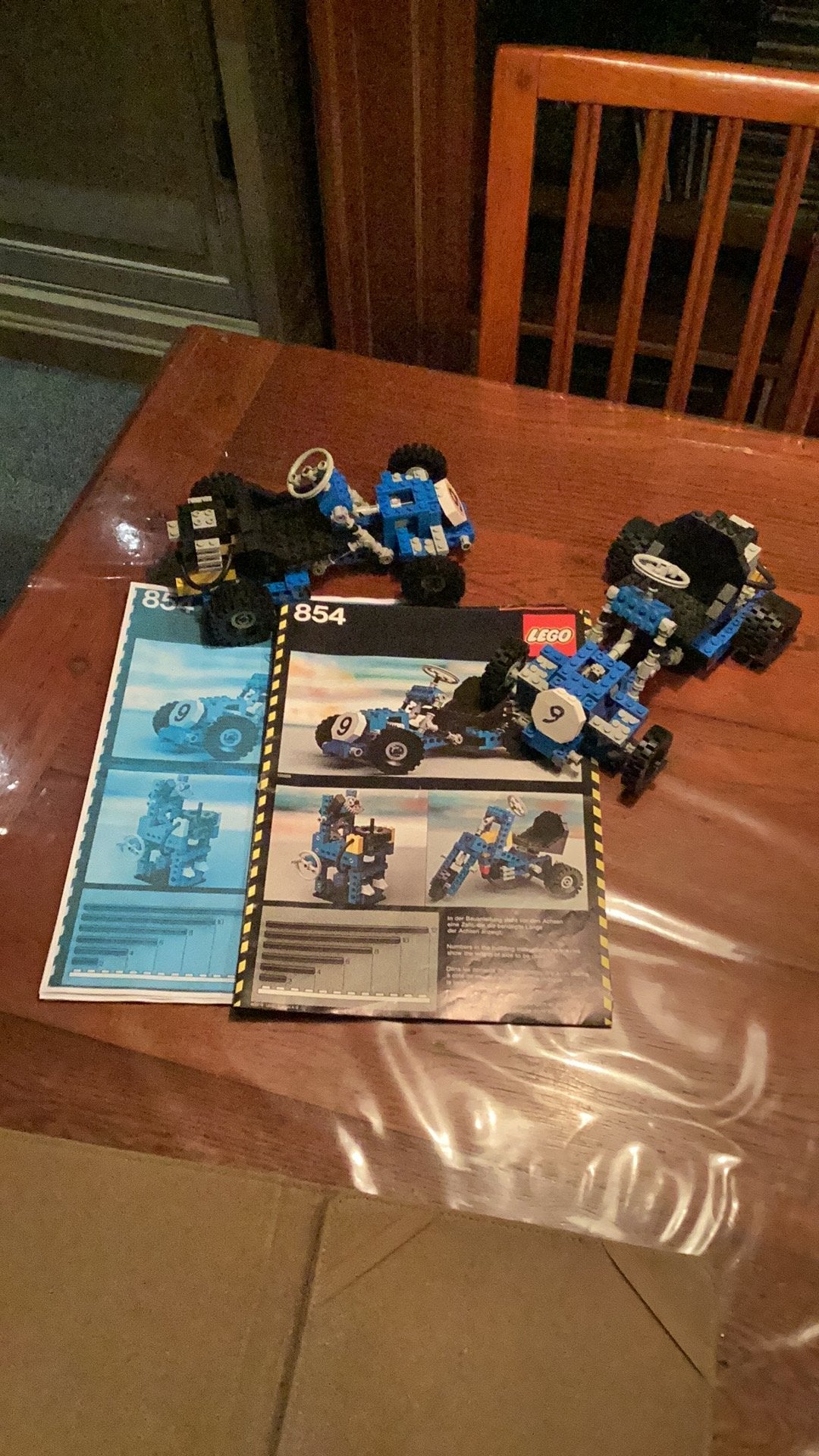 Technic lego 2x set 854 skelter met bouwbeschrijving, Lego, Compleet, Ophalen of Verzenden, Zo goed als nieuw