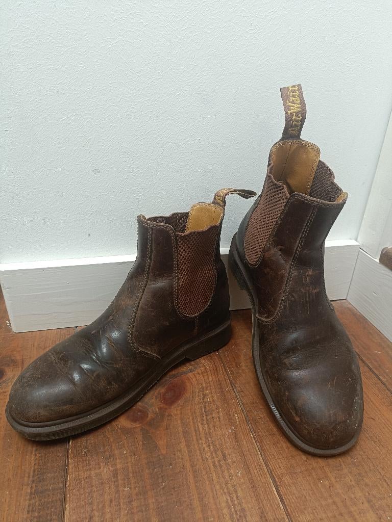 Dr. Martens Chelsea boots bruin leer 39, Bruin, Lage of Enkellaarzen, Ophalen of Verzenden, Dr. Martens