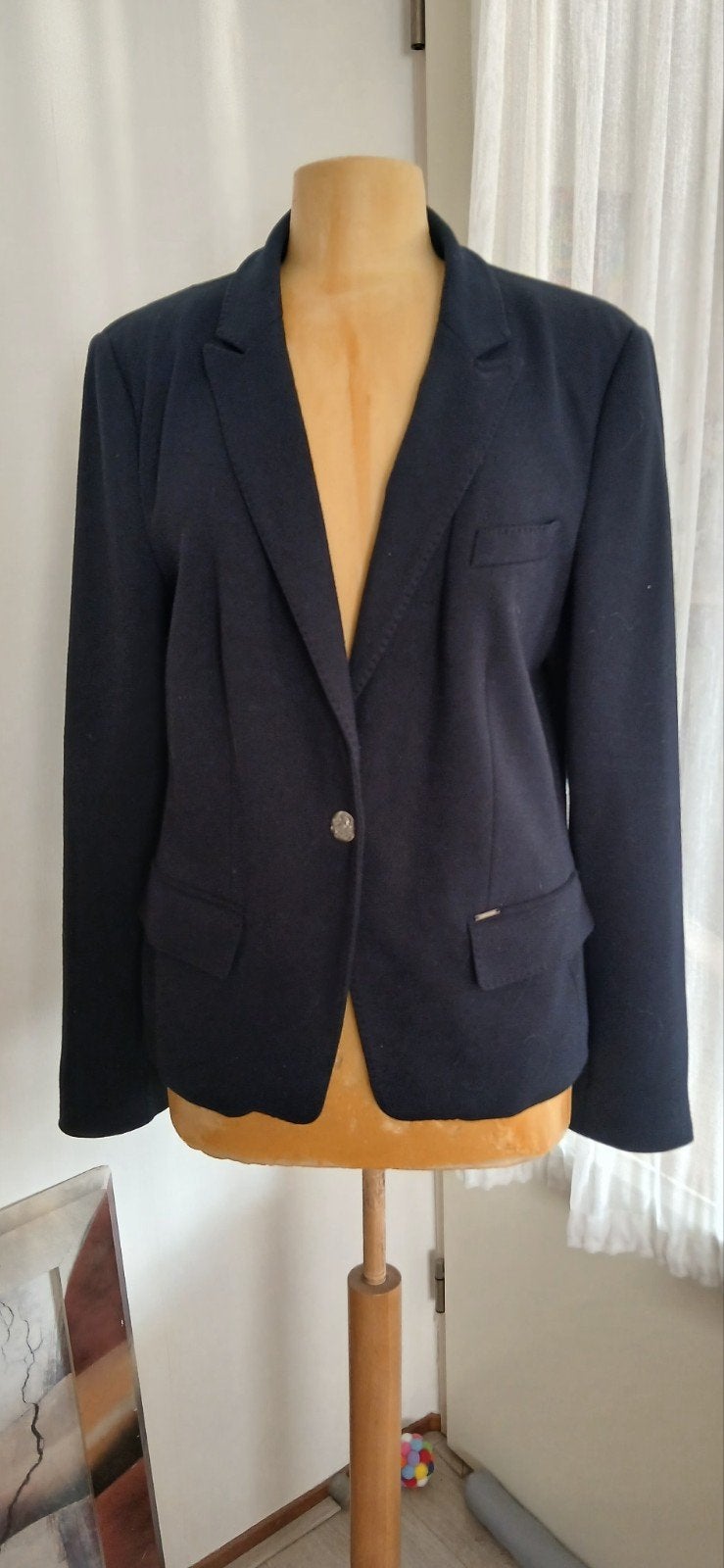 B THREE jasje dk blauw mt 42 44, Maat 42/44 (L), Nieuw, Jasje, B THREE