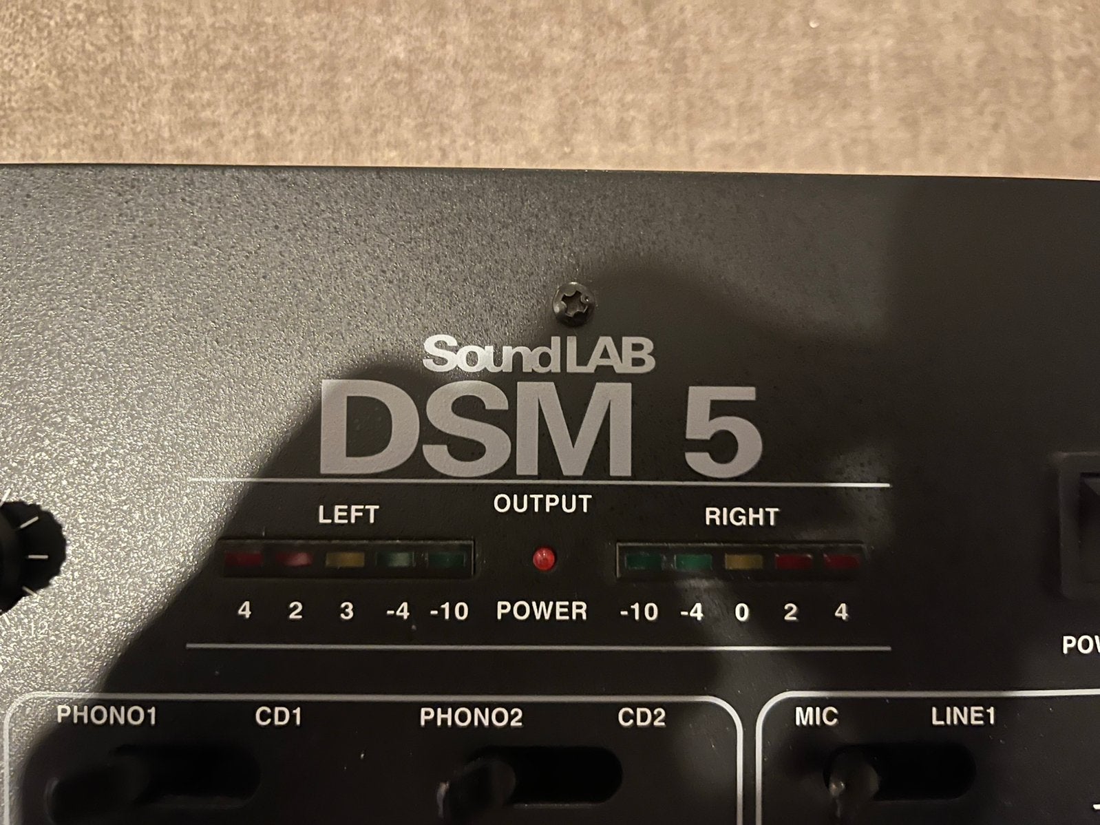Soundlab DSM 5 in nieuwstaat, Muziek en Instrumenten, Mengpanelen, Ophalen of Verzenden, Zo goed als nieuw, 5 tot 10 kanalen, Microfooningang