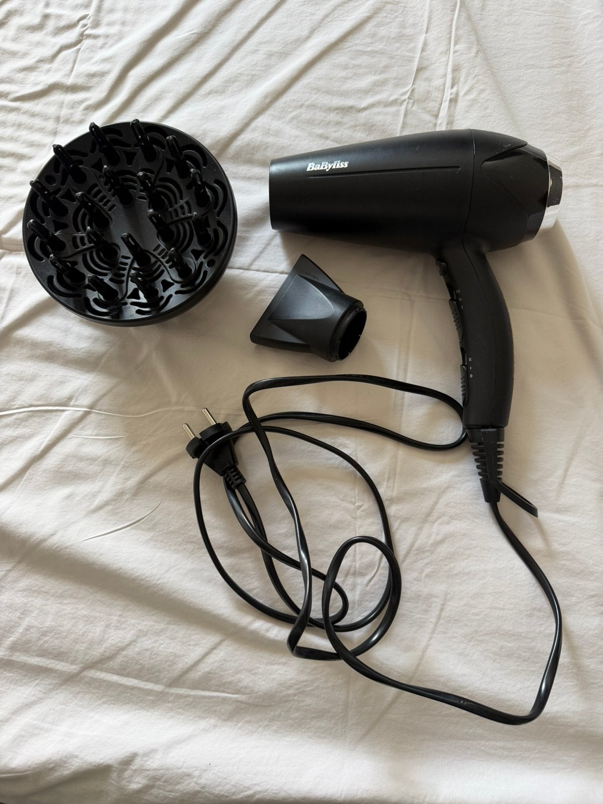 Babyliss fohn met diffuser, Ophalen of Verzenden, Zo goed als nieuw, Föhn of Haardroger
