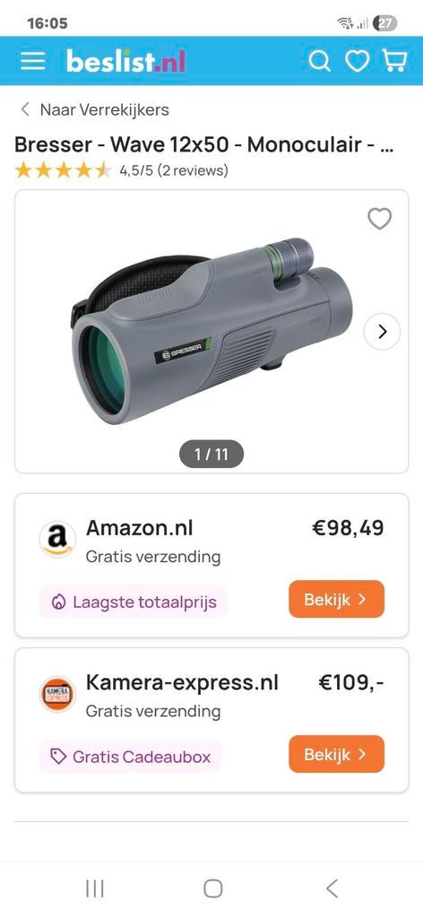 Verrekijker bresser, Ophalen of Verzenden, Nieuw