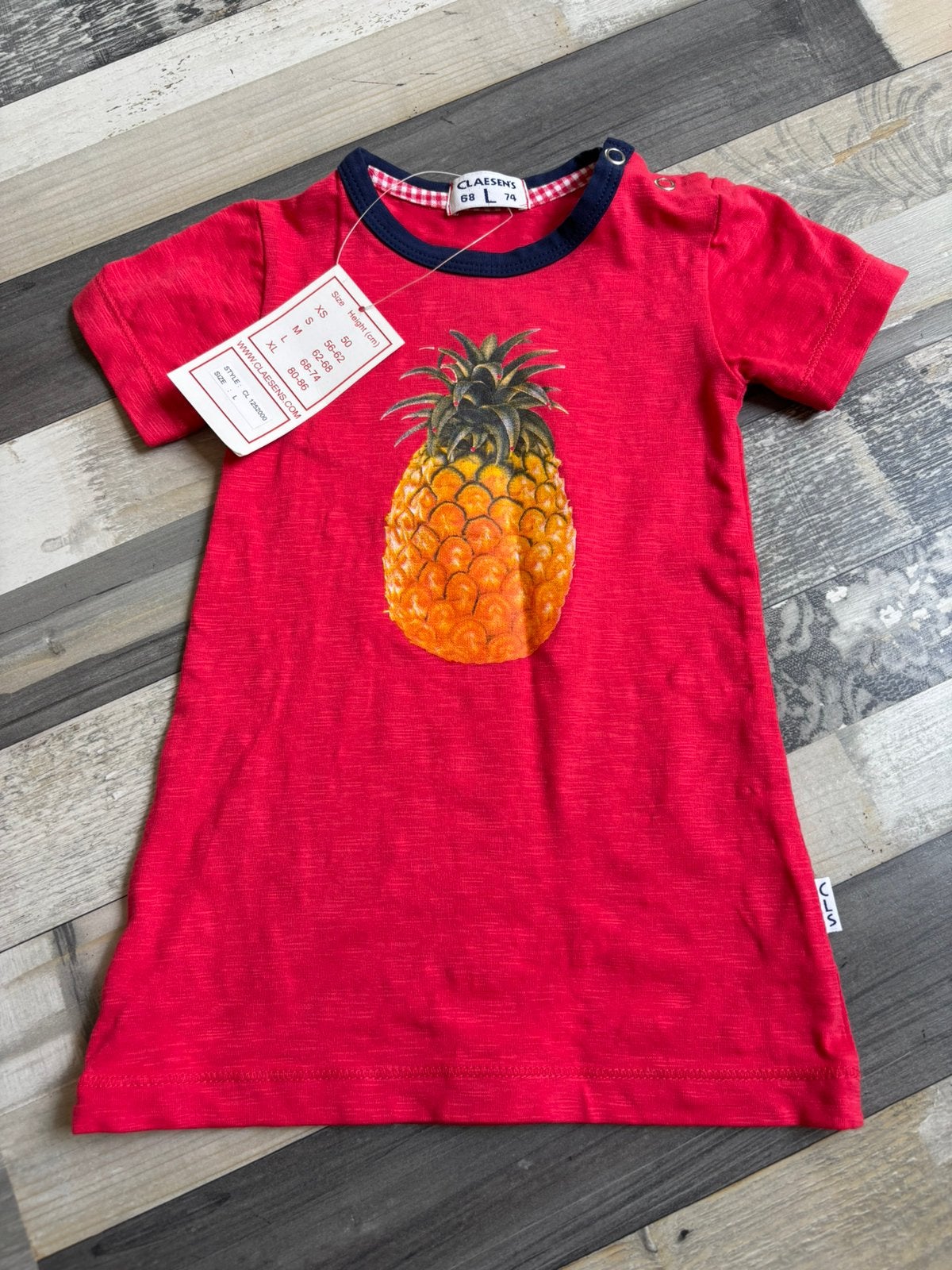 Nieuwe Claesen’s tshirt jurk maat 68/74, Kinderen en Baby's, Babykleding | Maat 74, Ophalen of Verzenden, Nieuw, Meisje, Jurkje of Rokje