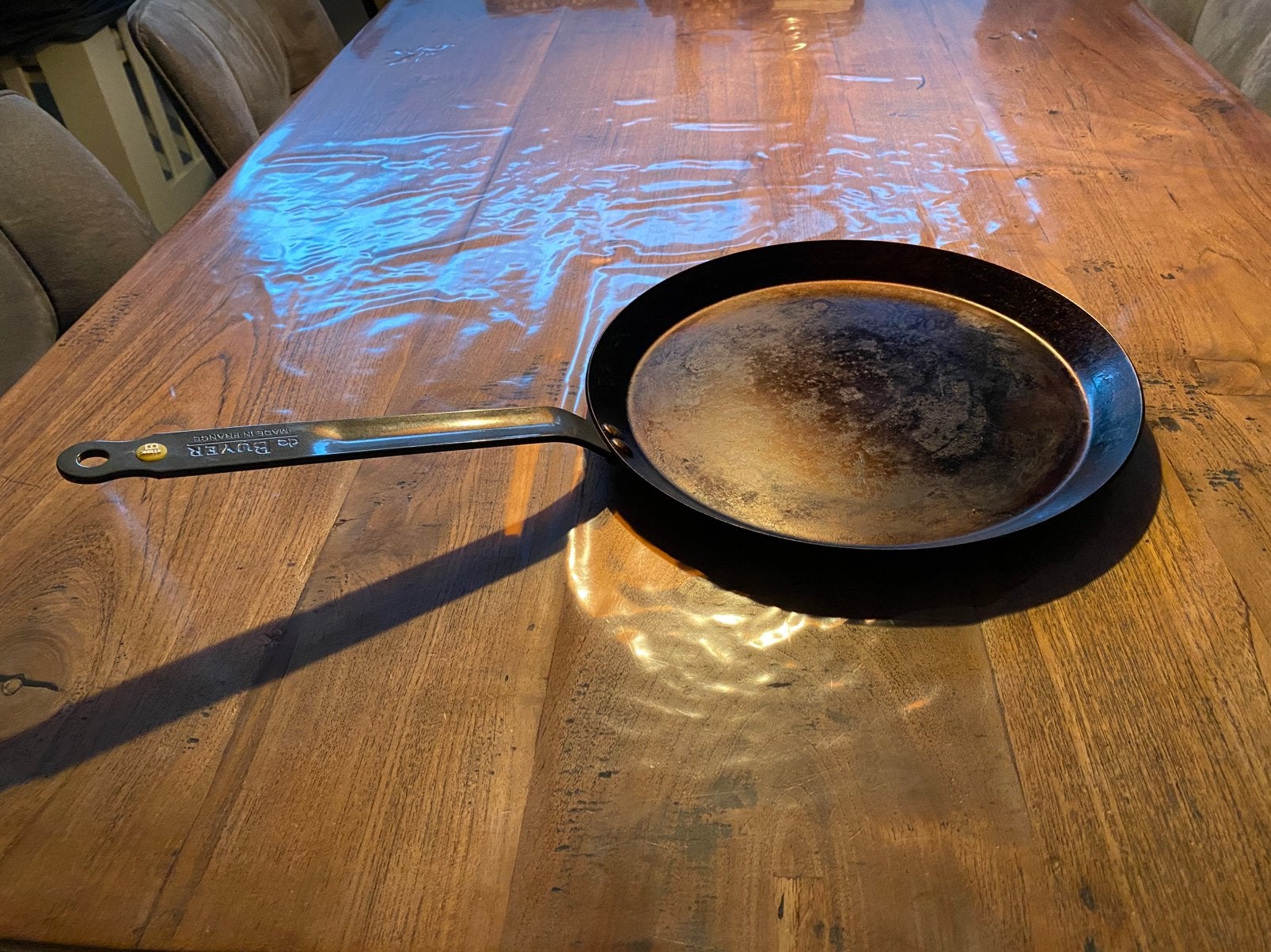 De Buyer pannenkoekenpan 30 cm, Huis en Inrichting, Ophalen, Gebruikt, Pannenkoekenpan, De Buyer