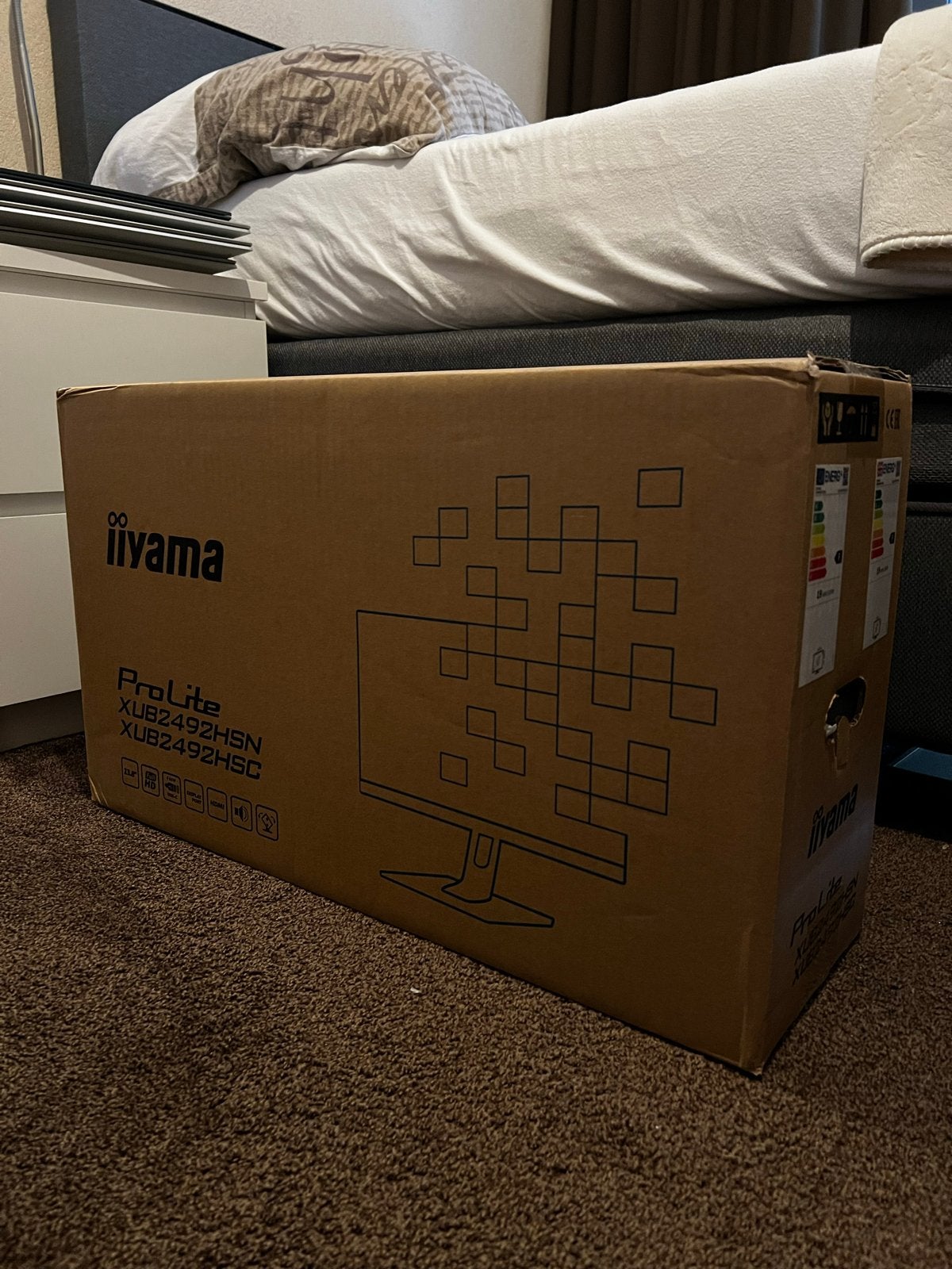 iiyama ProLite XUB2492HSN-B1 23.8 inch Full HD Monitor, Nieuw, Full HD, Ophalen of Verzenden, 61 t/m 100 Hz