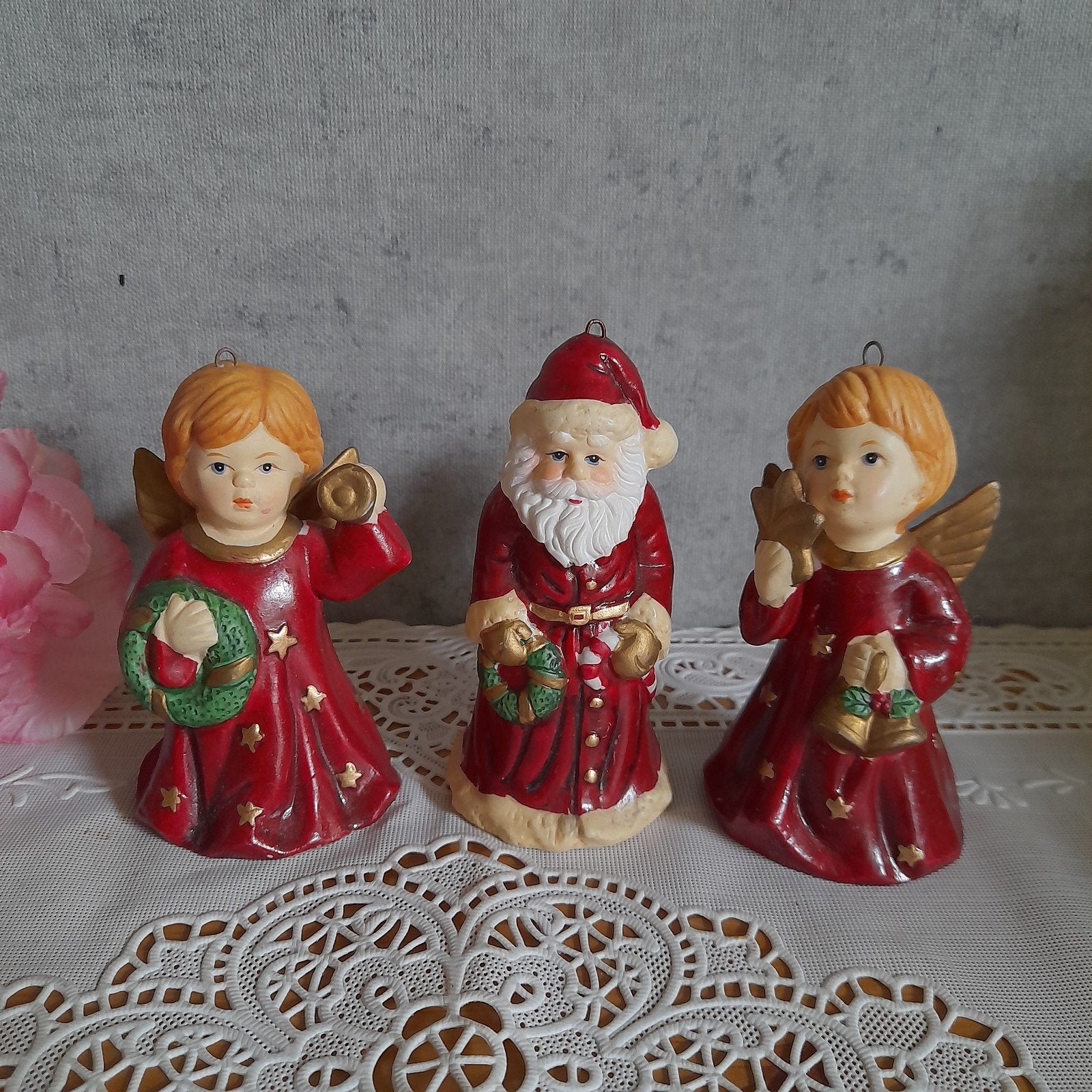 Kerst decoratie engelen en kerstman, Ophalen of Verzenden