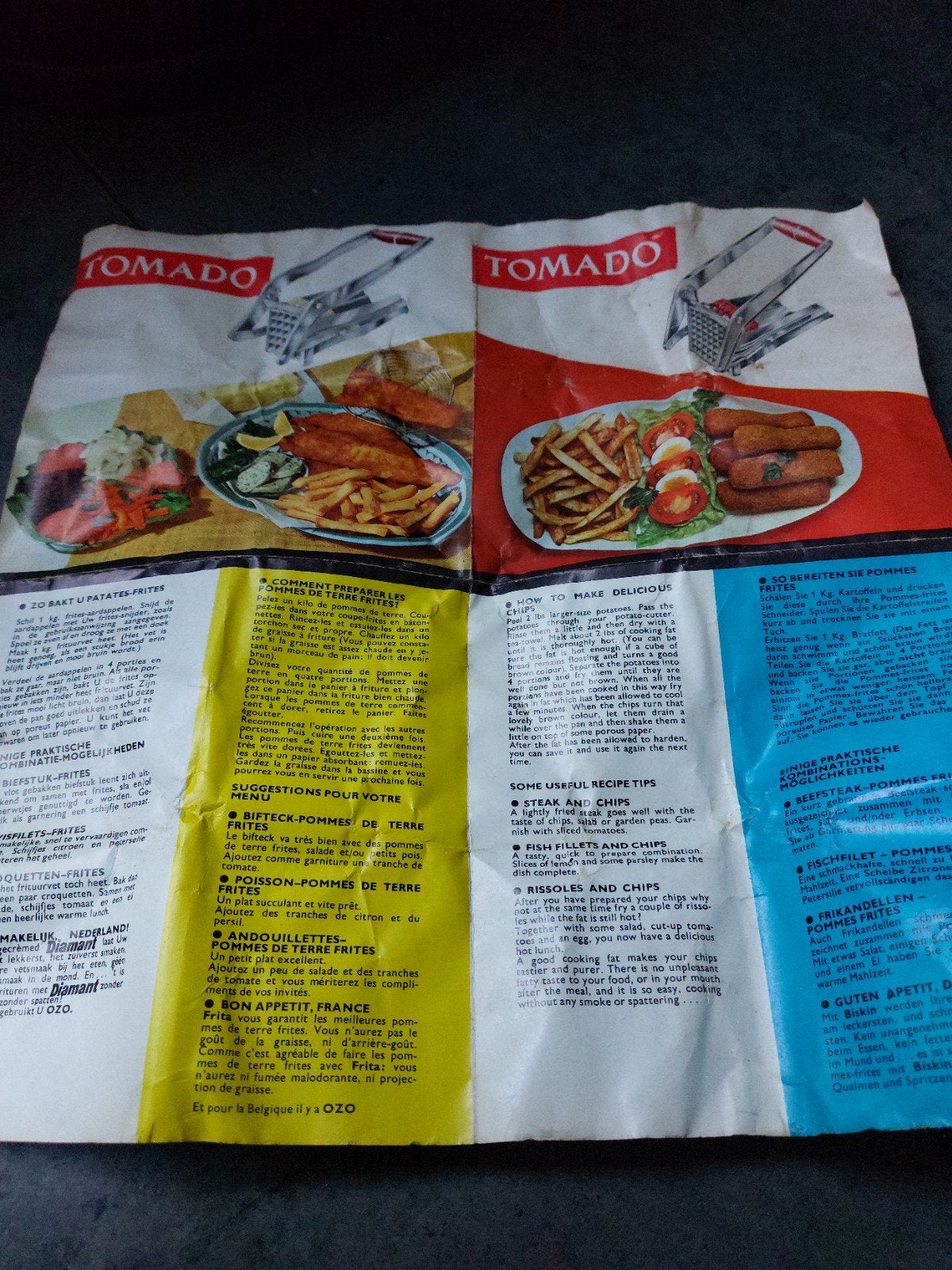 Tomado patat snijder met originele doos, Ophalen of Verzenden