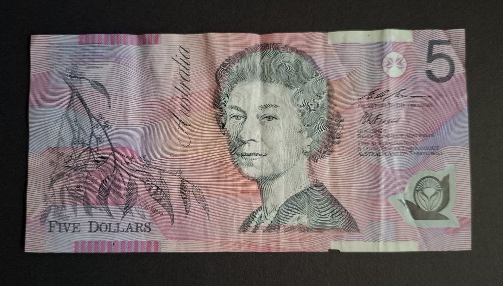 AUSTRALIE 5 dollars 1995, Ophalen of Verzenden, Los biljet