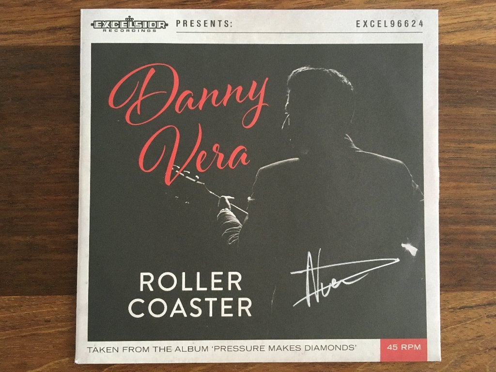 Vinyl Single Danny Vera Roller Coaster RED SIGNED NUMB NIEUW, 7 inch, Ophalen of Verzenden, Pop, Colored vinyl