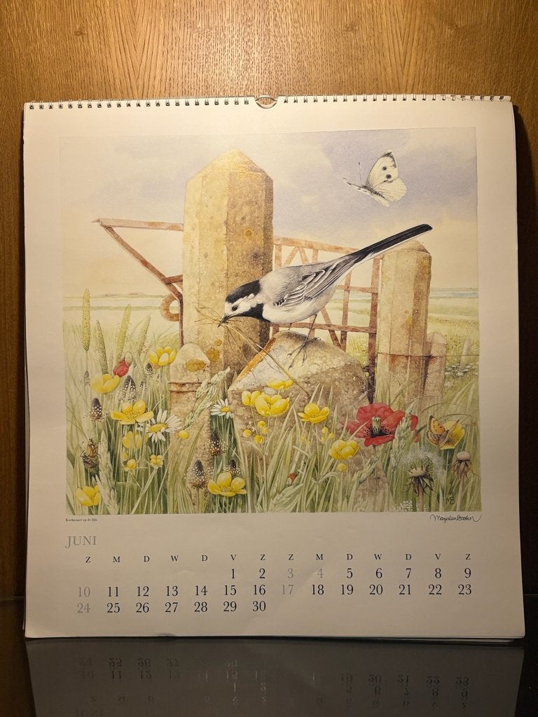 Natuurkalender Marjolein Bastin 1990, Ophalen of Verzenden, Maandkalender, Zo goed als nieuw