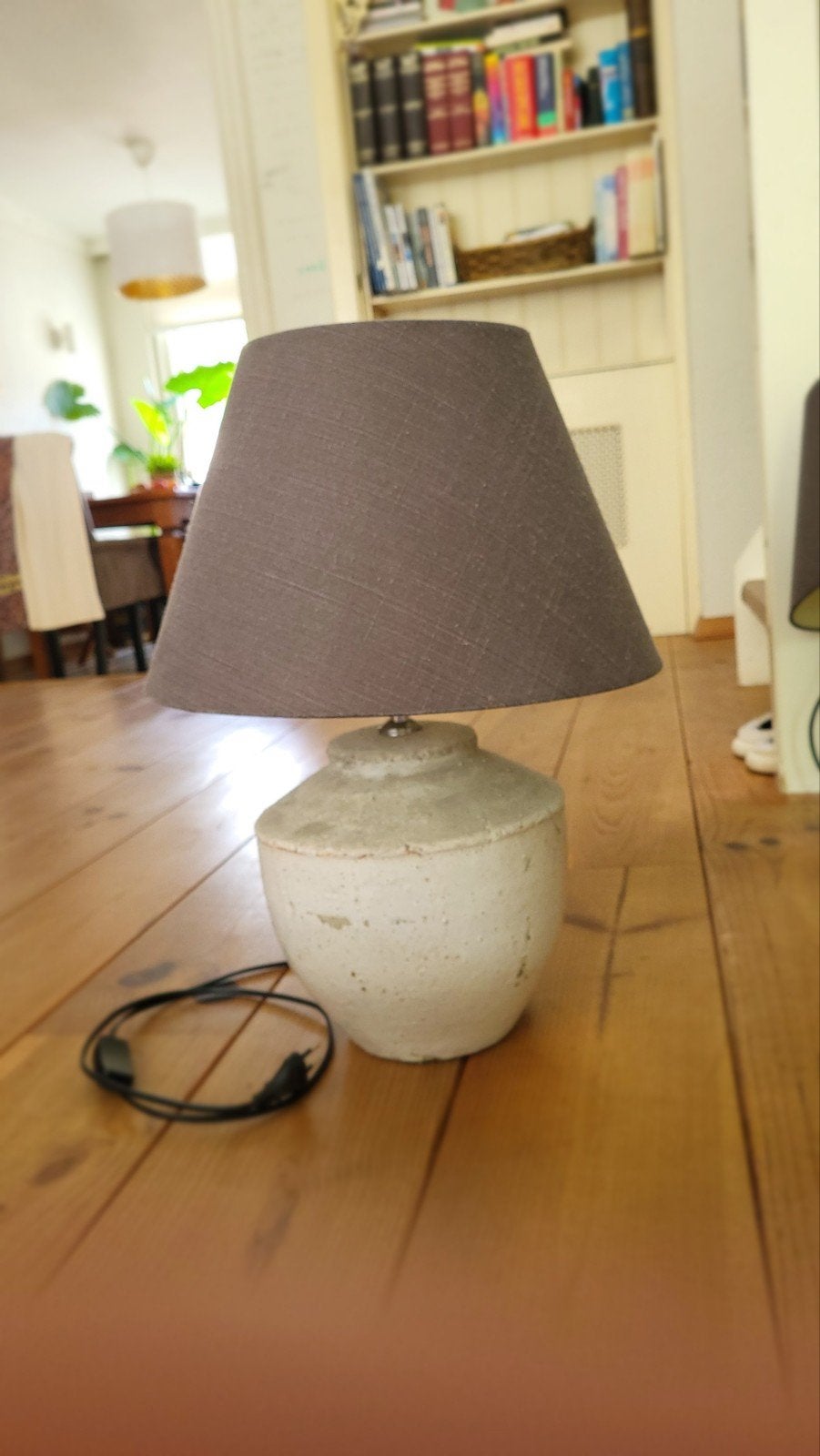2x Tafellamp, Huis en Inrichting, Ophalen, Gebruikt, Grijs, Met schakelaar