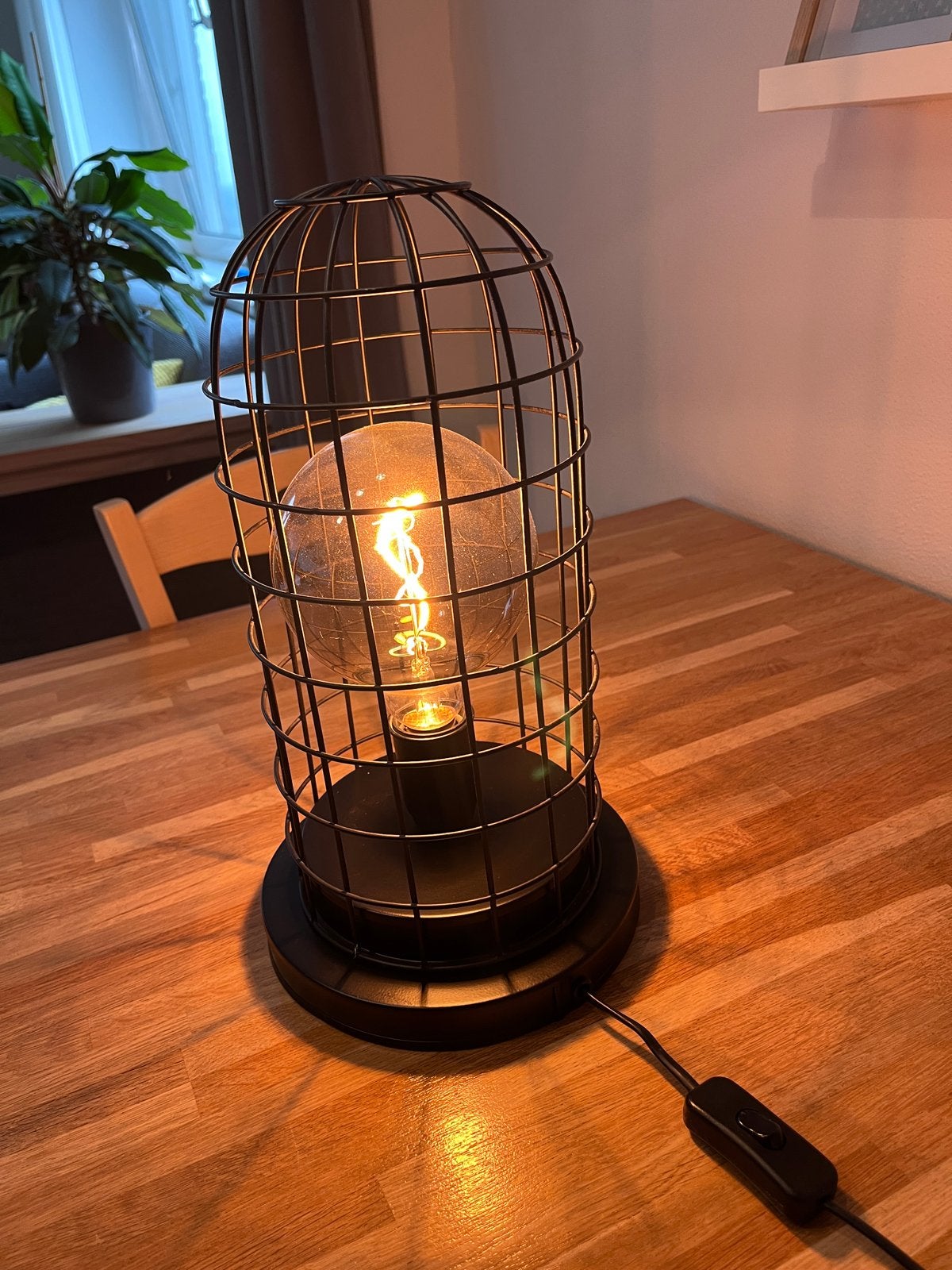 Industriële Tafellamp Zwart - Bollamp, Met schakelaar, Overige merken, Zwart, Metaal