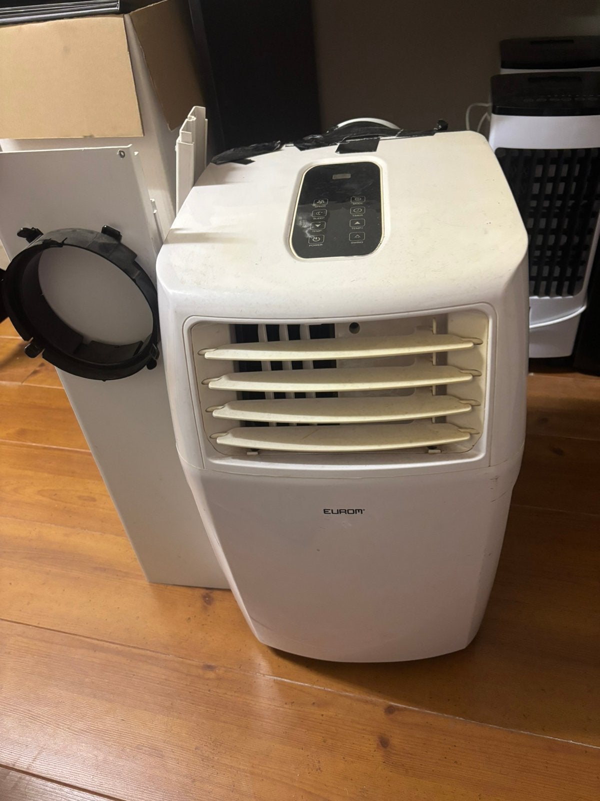 Mobiele Airco met raamafdichting en deurhoes eurom, Minder dan 60 m³, 3 snelheden of meer, Ophalen of Verzenden, Zo goed als nieuw
