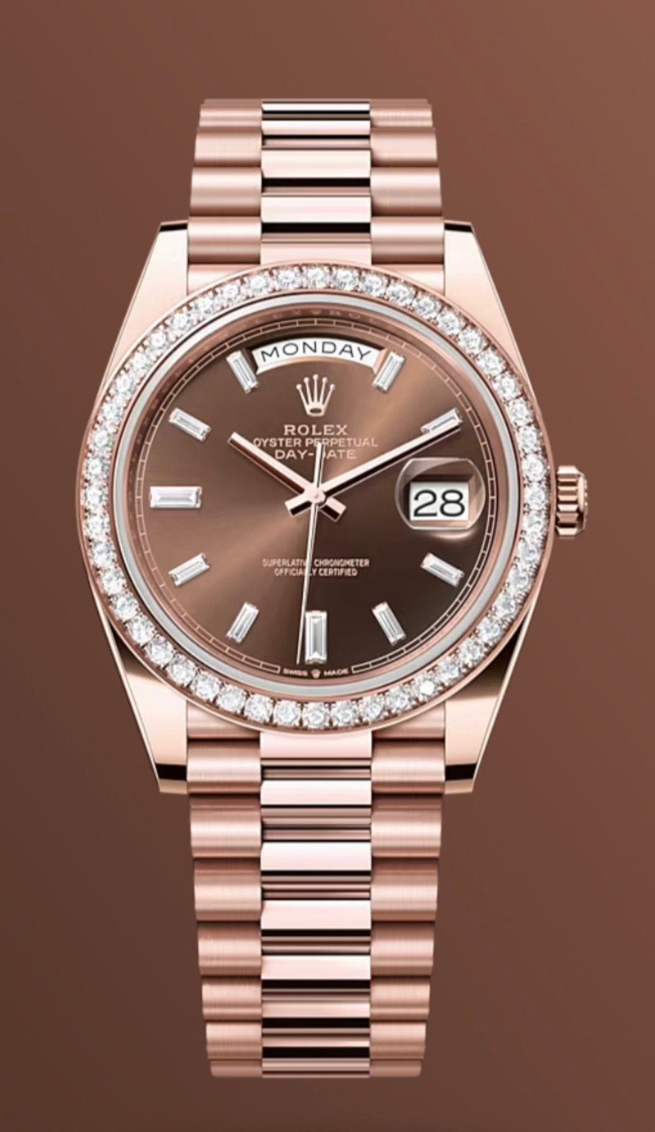 Rolex daydate, Staal, Rolex, Polshorloge, Nieuw