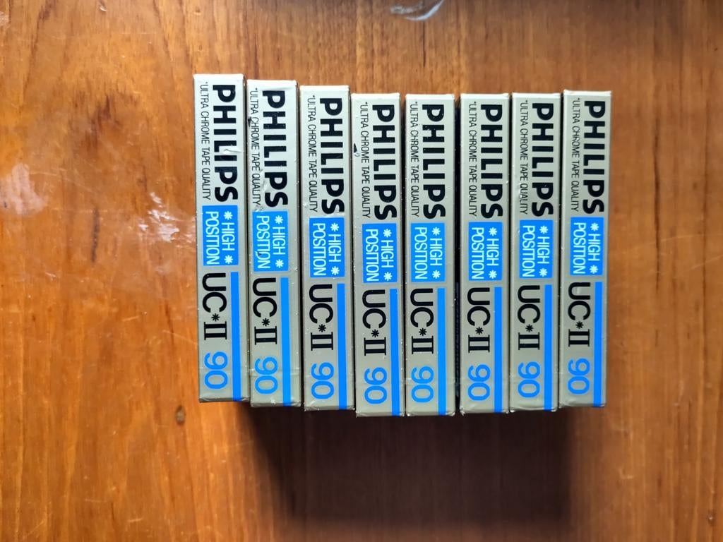 Philips UC-II 90 Cassettebandjes (9 stuks), 2 t/m 25 bandjes, Overige genres, Ophalen of Verzenden, Nieuw in verpakking