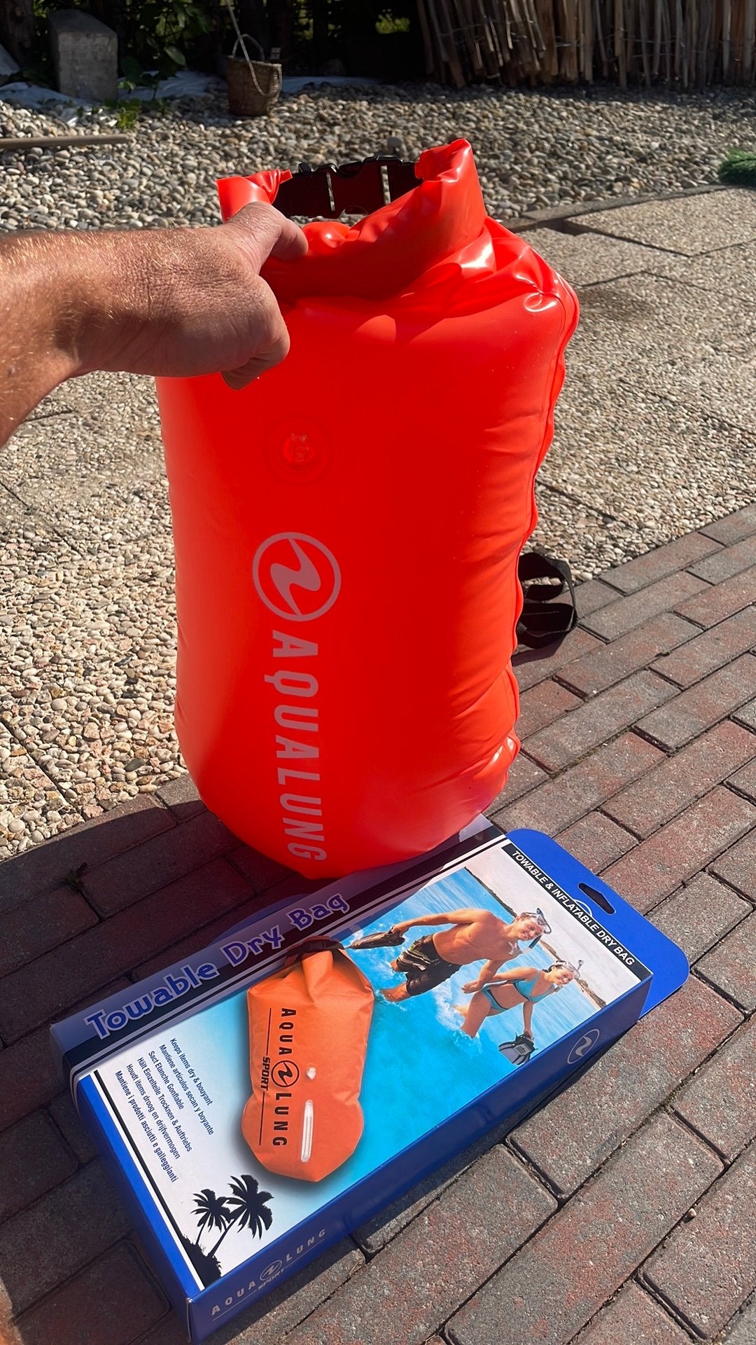 Nieuw Aqualung Opblaasbare zwemboei en watredichtetas, Ophalen, Nieuw, Overige typen