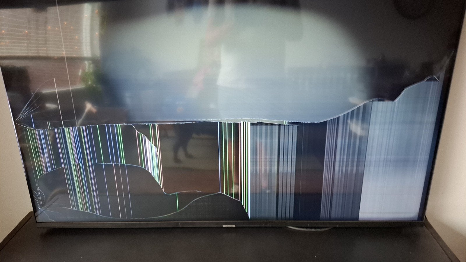 Samsung 55 inch TV UE55AU7040 met defect scherm, LED, Ophalen of Verzenden, Samsung, 4k (UHD)