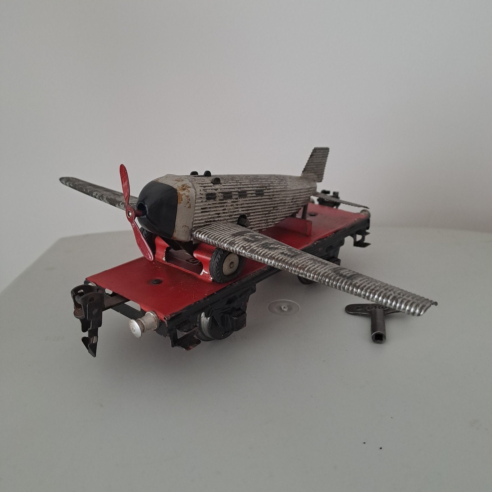 antieke Märklin spoor 0 wagon met Juncker, Ophalen of Verzenden