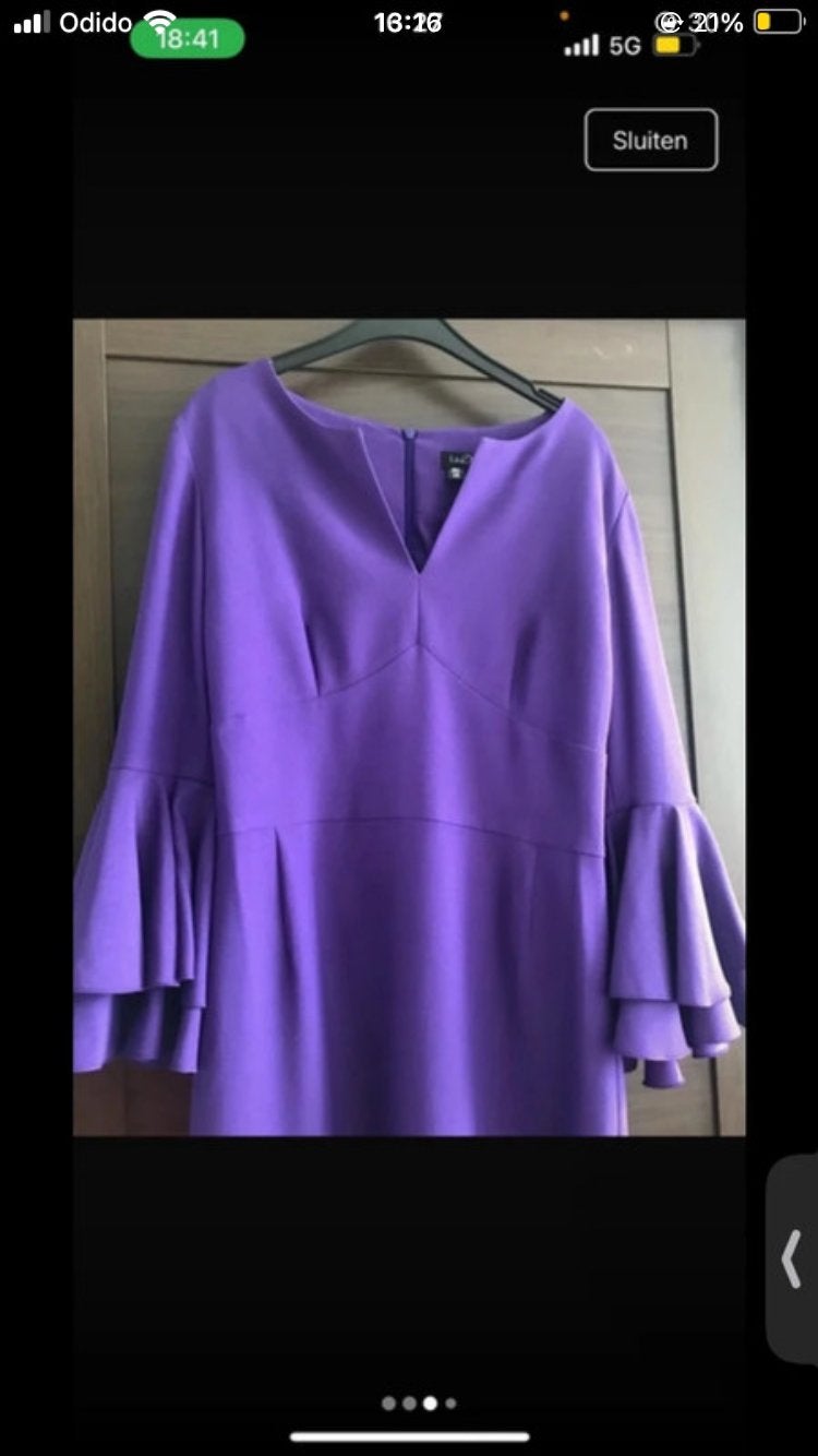 La dress Jurk, Verzenden, Zo goed als nieuw, Zwart, Overige typen