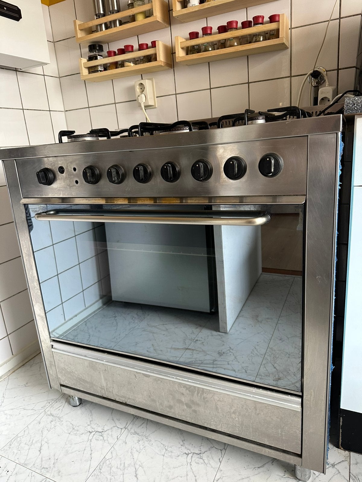 Gas fornuis, Ophalen, Gebruikt, 50 tot 100 cm, Minder dan 100 cm