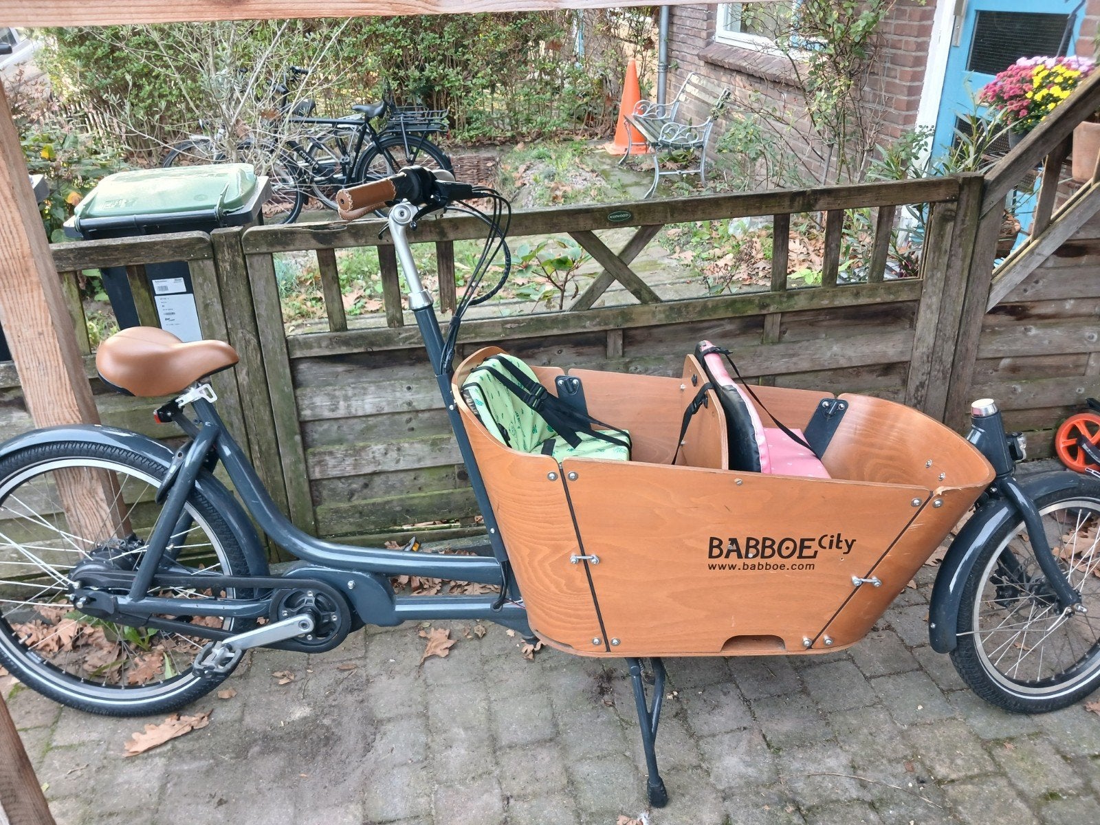 Babboe E-City Mountain uit 2024 in goede staat, Fietsen en Brommers, 4 kinderen of meer, Zo goed als nieuw, Elektrisch, Ophalen